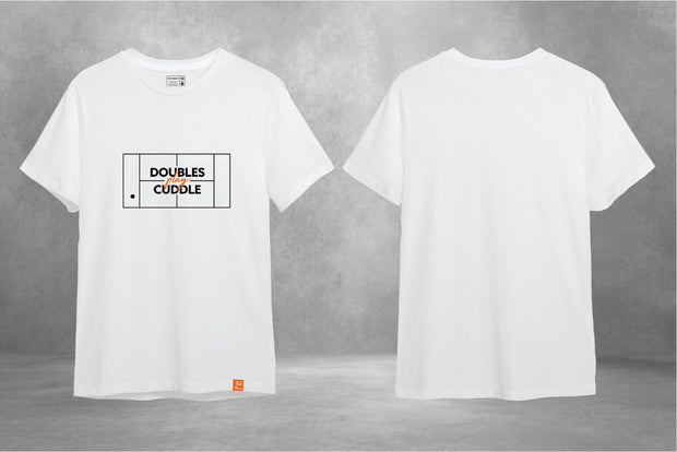DOUBLES PLAY CUDDLE T-SHIRT - WHITE