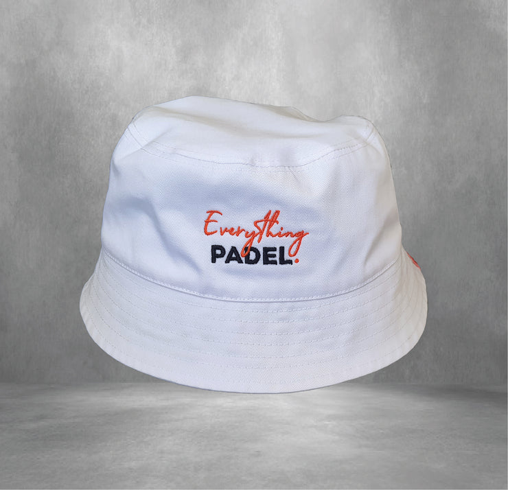 Everything Padel EMBROIDERED BUCKET CAP - WHITE